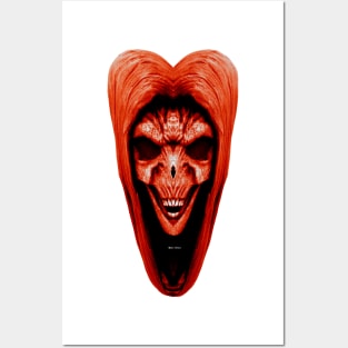 Red Haired Skull Posters and Art